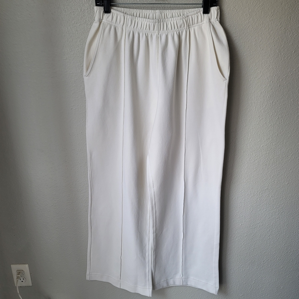 Big Bud Press Many Colors Pintuck Wide Leg Pants Size Large Color Off White